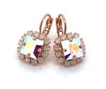 Mariana Earrings Glitzy Clear AB & White Opal Austrian Crystals Snowflake Winter Wonderland Coll. - Image 3