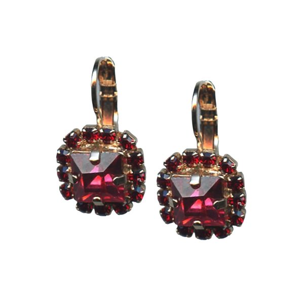 Mariana Earrings Fabulous Siam Austrian Crystals My Treasures Coll.