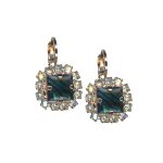 Mariana Earrings Abalone Shell Mineral & Moonlight Austrian Crystals My Treasures Coll. - Image 3