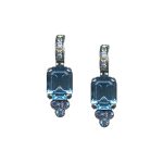 Mariana Earrings Exquisite Lt Azure & Aquamarine Austrian Crystals Italian Ice The Sweet Life Coll.