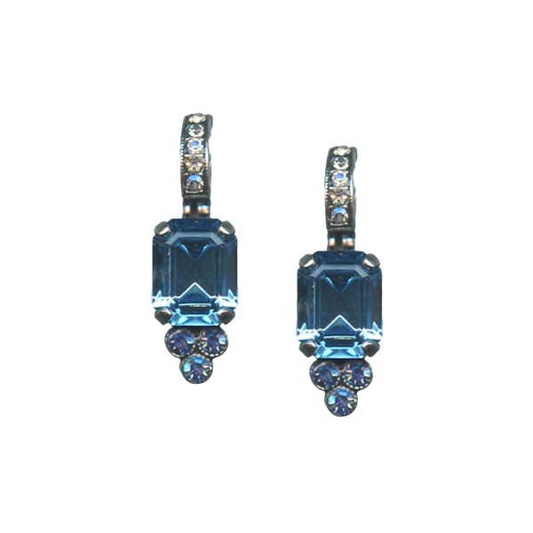 Mariana Earrings Exquisite Lt Azure & Aquamarine Austrian Crystals Italian Ice The Sweet Life Coll.