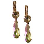 Mariana Earrings Shimmering Luminous Green Austrian Crystals My Treasures Coll. - Image 2