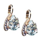 Mariana Earrings Classy Clear & Light Amethyst Austrian Crystals My Treasures Coll.