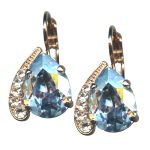 Mariana Earrings Precious Light Azure & Clear Austrian Crystals My Treasures Coll.