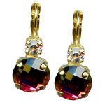 Mariana Earrings Faceted Vitrail Medium & Clear Austrian Crystals My Treasures Coll. - Image 3