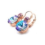 Mariana Earrings Colorful Vitrail Light & Light Rose Austrian Crystals My Treasures Coll. - Image 2