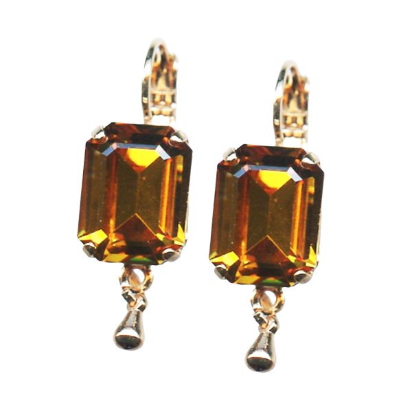 Mariana Earrings Gorgeous Topaz Austrian Crystals My Treasures Coll.