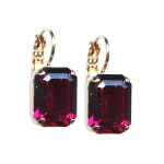 Mariana Earrings Stunning Ruby Austrian Crystals My Treasures Coll.