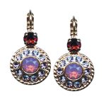 Mariana Earrings Alluring Amethyst, Cyclamen Opal & Burgundy Austrian Crystals My Treasures Coll.