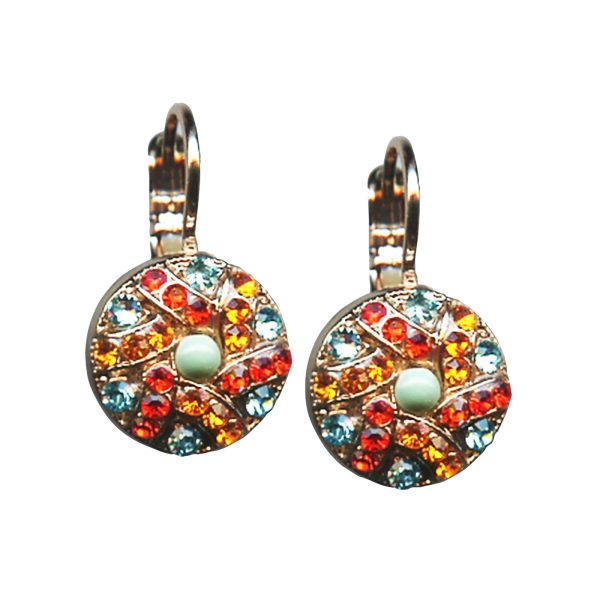 Mariana Earrings Fab Turq, Sun, Hyacinth & Aquamarine Austrian Crystals Serengeti Africa Coll.