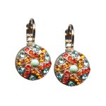Mariana Earrings Fab Turq, Sun, Hyacinth & Aquamarine Austrian Crystals Serengeti Africa Coll. - Image 2