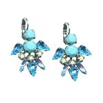 Mariana Earrings Classy Turquoise, Aquamarine & AB Austrian Crystals Bliss Nirvana Coll. - Image 3