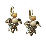 Mariana Earrings Luxurious Landscape Jasper Mineral, Sand Opal & Golden Shadow Austrian Crystals Sandman Songbook Coll. - Image 3