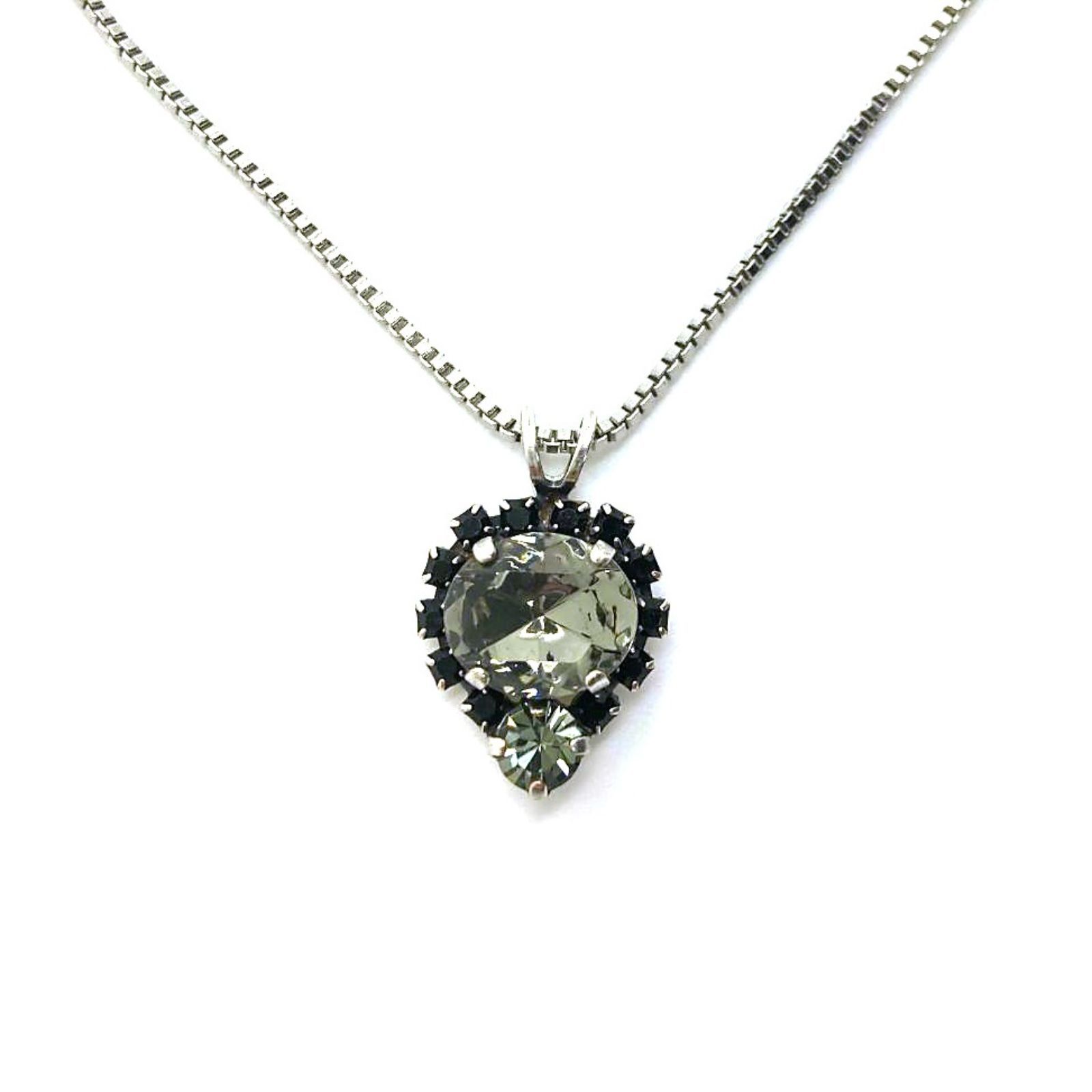 N-5132-2-280215-SP (3) Mariana Necklace Pendant Elegant Black Diamond & Jet Black Austrian Crystals My Treasures Coll. - Image 1