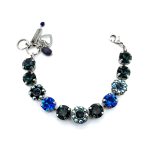 Bracelet By Mariana Woman Glamorous Montana Blue and Sapphire Swarovski Crystals