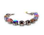 Mariana Bracelet Beautiful Amethyst, Tanzanite, Topaz, AB & Lt Rose Austrian Crystals Faith Inspiration Coll. - Image 2