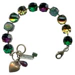 Mariana Bracelet Charming Emerald, Amethyst & Topaz Austrian Crystals Luck Inspiration Coll. - Image 3