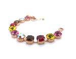Bracelet By Mariana Woman Classy Fuchsia and Quartz Swarovski Crystals-RG - Image 3