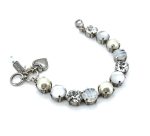 Bracelet By Mariana Woman Timeless Pearl and White Opal Swarovski Crystals - Image 3