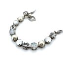 Bracelet By Mariana Woman Timeless Pearl and White Opal Swarovski Crystals - Image 2