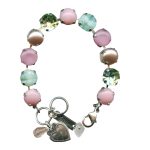 Bracelet By Mariana Woman Sassy Rose Opal and Sea-foam Green Swarovski Crystals - Image 3