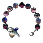 Mariana Bracelet Sophisticated Amethyst, Purple Velvet, Cyclamen Opal & AB Austrian Crystals Desire Nirvana Coll. - Image 3