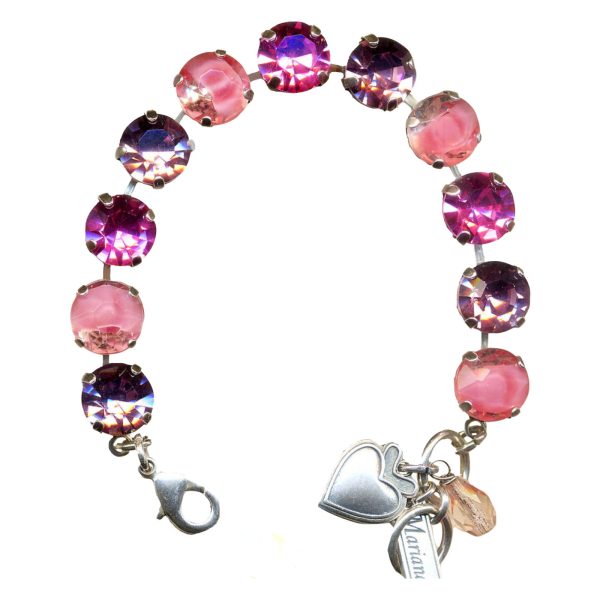 Mariana Bracelet Exquisitely Elegant Lt Rose, Lt Amethyst & Rose Austrian Crystals My Treasures Coll.