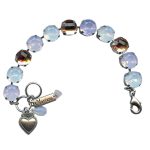 Mariana Bracelet Glamorous Pink Opal, White Opal & Silk Austrian Crystals Afternoon Delight Songbook Coll. - Image 2