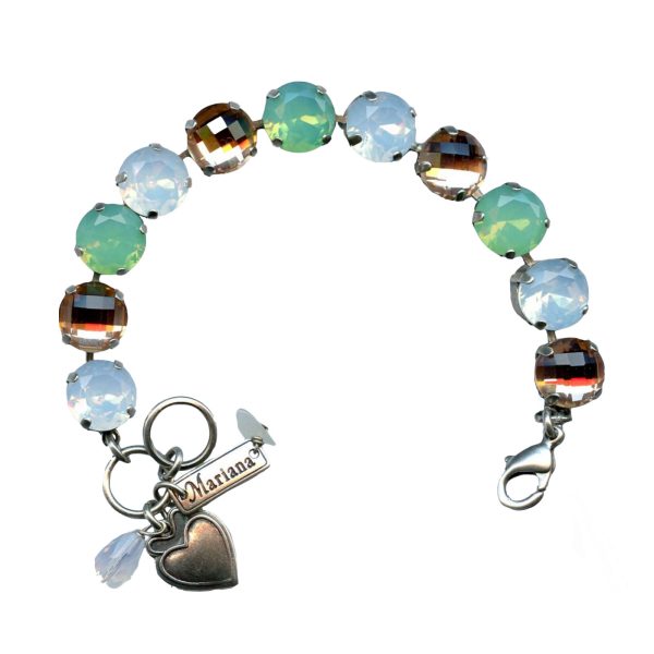 Mariana Bracelet Classy Topaz, White Opal & Pacific Opal Austrian Crystals Seaside Day Nirvana Coll.