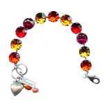 Mariana Bracelet Sophisticated Hyacinth, Fuchsia & Topaz Austrian Crystals Angelina Icons Coll. - Image 2