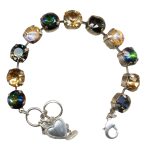 Mariana Bracelet Fab Champagne, Amber, & Smoky Quartz AB Austrian Crystals Vintage Lace Paradise Coll. - Image 2