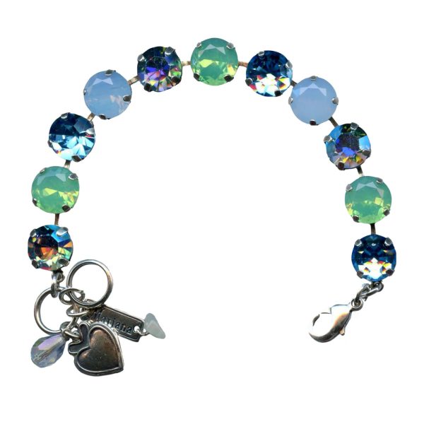 Mariana Bracelet Glitzy Vitrail Light, Aquamarine, Blue Opal & Pacific Opal Austrian Crystals My Treasures Coll.