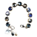 Mariana Bracelet Fashionable Teal Blue Colors Austrian Crystals Galaxy Dancing the Night Away Coll. - Image 2
