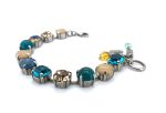 Mariana Bracelet Adorable Teal Green, Amber, & Sand Opal Austrian Crystals Harmony Dancing the Night Away Coll. - Image 2