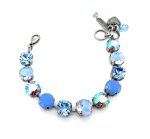Mariana Bracelet Shimmering Light Blue, Blue Opal & AB Austrian Crystals Daiquiri Cocktail Hour Coll.