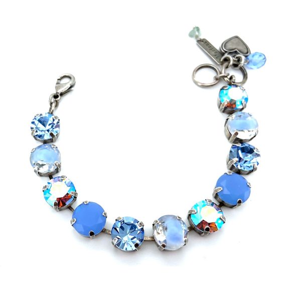 Mariana Bracelet Shimmering Light Blue, Blue Opal & AB Austrian Crystals Daiquiri Cocktail Hour Coll.