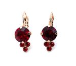 Mariana Earrings Stunning Ruby Austrian Crystals My Treasures Coll. - Image 3