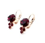 Mariana Earrings Stunning Ruby Austrian Crystals My Treasures Coll.