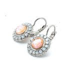 Earrings By Mariana Woman Fab Floral Peach and Opal Swarovski Crystals - Image 3