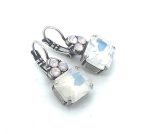 Earrings By Mariana Songbook Coll. Charming White Opal & Rose Opal Swarovski Crystals - Image 3