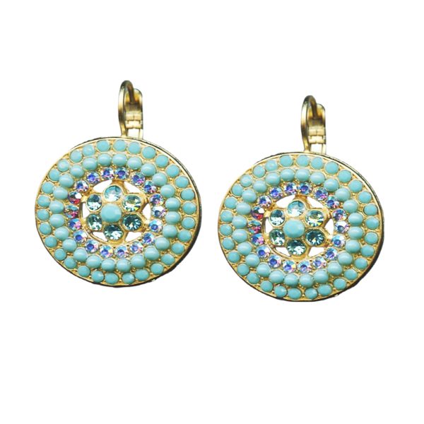 Mariana Earrings Simply Elegant Turq, Aquamarine & AB Austrian Crystals Bliss Nirvana Coll.