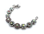 Bracelet By Mariana Woman Glamorous Rose Peach and Vitrail Swarovski Crystals - Image 2