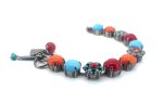 Bracelet By Mariana Moondrops Gypsy Soul Coll. Turquoise, Coral, Opal, Red & Orange Austrian Crystals - Image 3