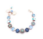 Mariana Bracelet Alluring Heliotrope, Sapphire, Marbled Stone, Pacific Opal, & Blue Opal Austrian Crystals My Treasures Coll.