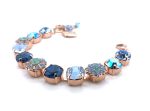 Mariana Bracelet Alluring Heliotrope, Sapphire, Marbled Stone, Pacific Opal, & Blue Opal Austrian Crystals My Treasures Coll. - Image 2