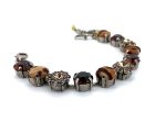Bracelet By Mariana Woman Smoked and Colorado Topaz Swarovski Crystals - Image 2