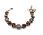Bracelet By Mariana Woman Smoked and Colorado Topaz Swarovski Crystals