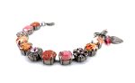 Mariana Bracelet Fab Rose Delite, Fuchsia, & Lt Peach Austrian Crystals My Treasures Coll. - Image 3