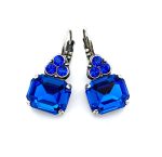 Earrings By Mariana Woman Elegant Sapphire Swarovski Crystals - Image 3