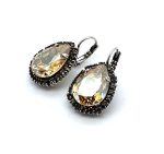 Earrings By Mariana Woman Elegant Golden Shadow Swarovski Crystals
